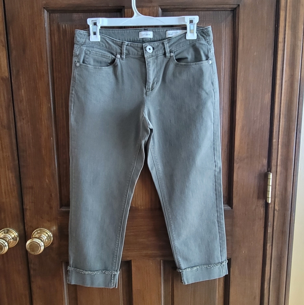 J. Jill Sz 4P Green Cropped Jeans W 29 R 8 L 21.5